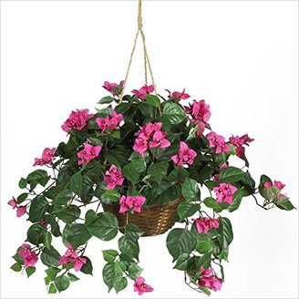 Bougainvillea Nearly Natural Hanging Basket Silk Plant