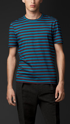 Burberry Striped Cotton T-Shirt