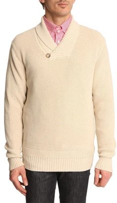 Hackett Multi-Stitch Beige Sweater