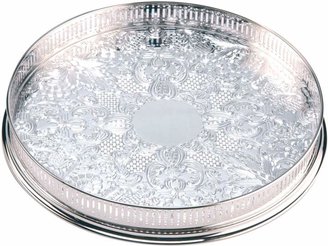Arthur Price 14 inch round embossed gallery tray
