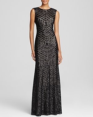 Vera Wang Sleeveless Sequin Embellished Gown - Bloomingdale's Exclusive