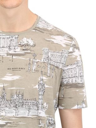 Burberry London Printed Cotton T-Shirt