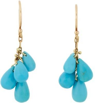 Ten Thousand Things Turquoise & Gold Drop Earrings