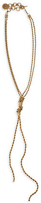 Lanvin Long Knotted Lariat Necklace