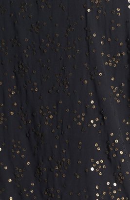 Eileen Fisher Sequin Scoop Neck Silk Boxy Top (Plus Size)