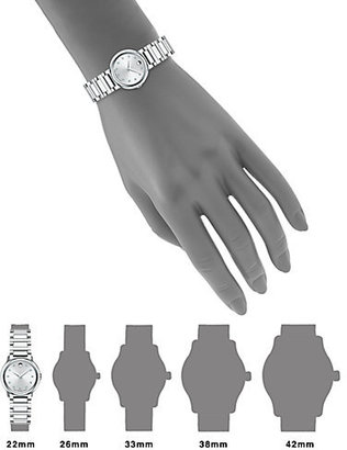 Movado Rondiro Mini Diamond & Stainless Steel Bangle Bracelet Watch