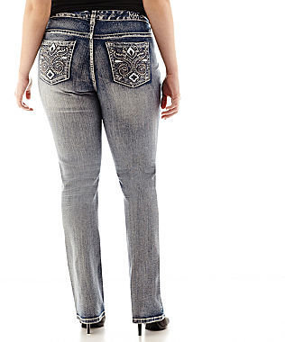 JCPenney Ariya Slim Bootcut Jeans - Plus