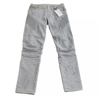 Balmain PIERRE Grey Cotton Trousers