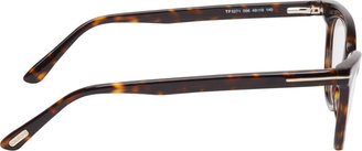 Tom Ford Black Tortoiseshell Cat-Eye Optical Glasses