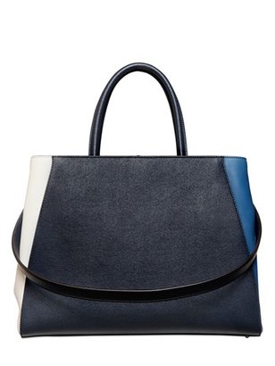 Fendi Medium 2jours Color Blocked Leather Bag