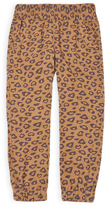 Pumpkin Patch Leopard Print Woven Harem Pants
