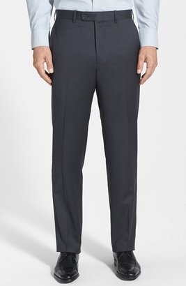 JB Britches 'Torino' Flat Front Wool Trousers
