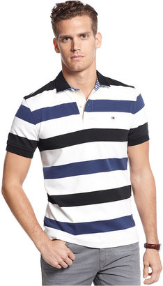 Tommy Hilfiger Anderson Striped Rugby Custom-Fit Polo