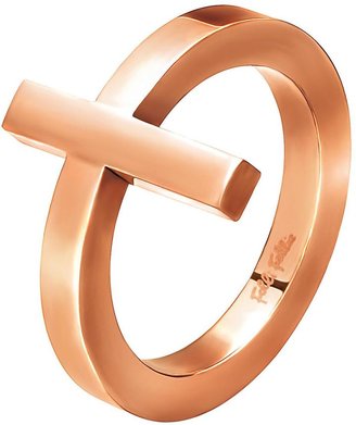 Folli Follie Carma Cross Collection Rose Gold Plated Ring