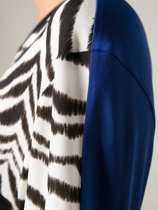 Ungaro Contrast Zebra Print Dress