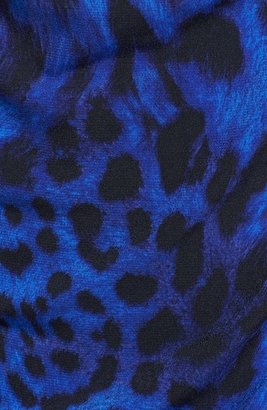 MICHAEL Michael Kors 'Fremont' Leopard Print Cowl Neck Jumpsuit