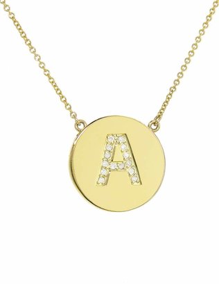 Jennifer Meyer Diamond Letter Pendant Necklace - Yellow Gold