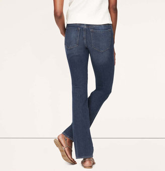 LOFT Supreme Curvy Boot Cut Jeans in Finished Blue