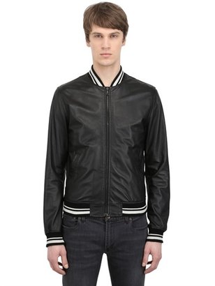 Dolce & Gabbana Soft Nappa Leather Bomber Jacket