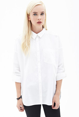 Forever 21 Boxy Collared Button-Down