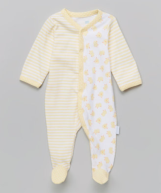 Vitamins Baby Yellow Stripe Duck Footie - Infant