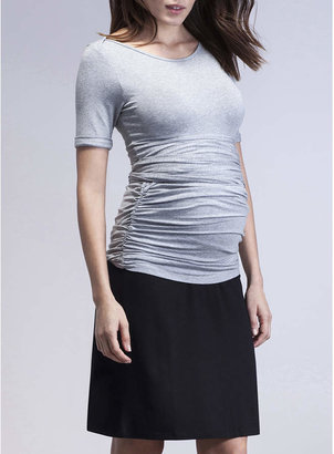 Isabella Oliver Hipster A-line Maternity Skirt-Caviar Black