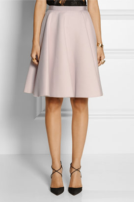 Giambattista Valli Wool and silk-blend A-line skirt
