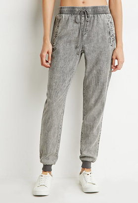 Forever 21 CONTEMPORARY Mid Rise- Denim Joggers