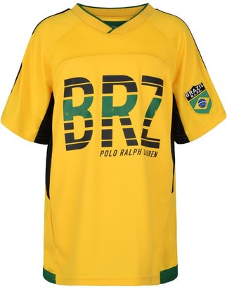Ralph Lauren Boys Yellow 'Brazil' Print Top