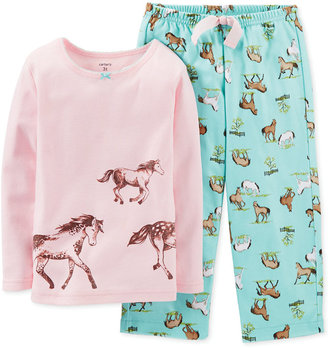 Carter's Baby Girls' 2-Piece Horse Pajamas