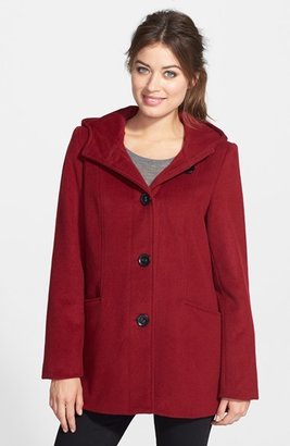 Gallery Hooded Wool Blend Coat (Online Only)