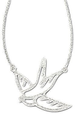 JCPenney Decree® Necklace, Silver Bird