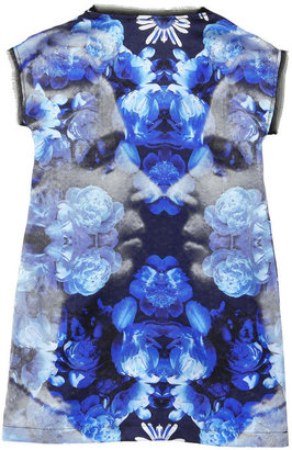 Richmond Jr Flower-printed silk dress