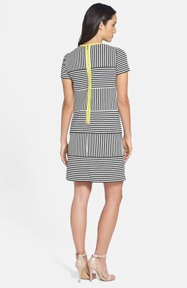 Maggy London Stripe Short Sleeve Knit Dress