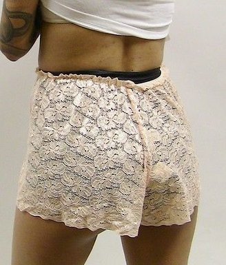American Apparel LACE RiBBON LiNGERiE SHORTS PiNK WOMANS iNTiMATES BOTTOMS XS/S