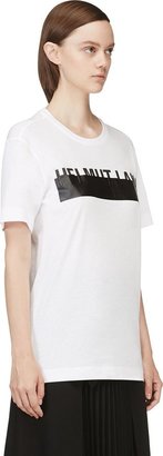 Helmut Lang White Logo T-Shirt