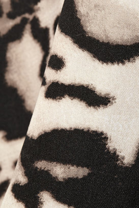 Diane von Furstenberg Renna leopard-print wool-blend mini dress
