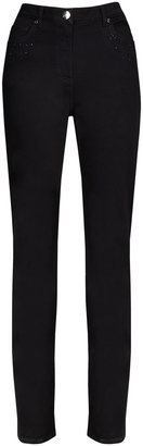 Marks and Spencer Roma Straight Leg Embellished Jeans