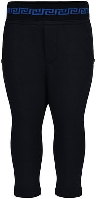 Versace Baby Boys Black Jersey Trousers
