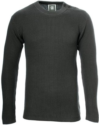 G Star Night Grey premium Cotton Knit Cribcord Sweater