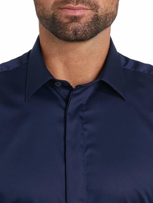 T.M.Lewin Men's Slim fit long sleeve point collar shirt