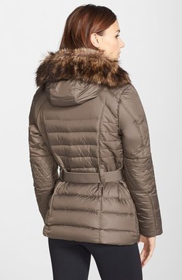 The North Face 'Parkina' Hooded Down Jacket with Faux Fur Trim