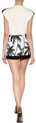 Fausto Puglisi Palm Tree Mini-Skirt