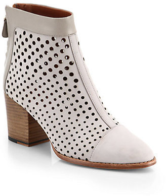 Rebecca Minkoff Perforated Leather Bedford Ankle Boots