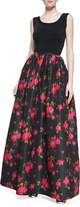 Michael Kors Rose Faille Ball Skirt