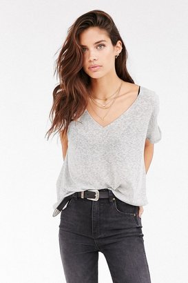 Urban Outfitters Project Social T Textured-Knit V-Neck Tee