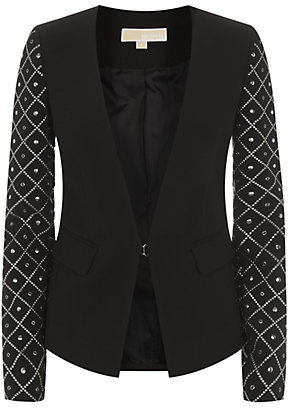 MICHAEL Michael Kors Studded Sleeve Jacket