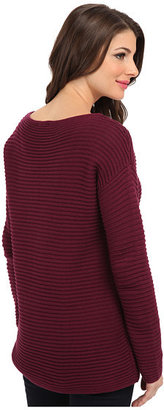 Vince Camuto L/S Boatneck Sweater w/ Front Pockets