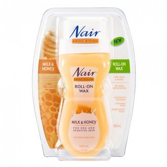 Nair Salon Divine Milk & Honey Roll On Wax, Dry & Sensitive Skin 100 mL