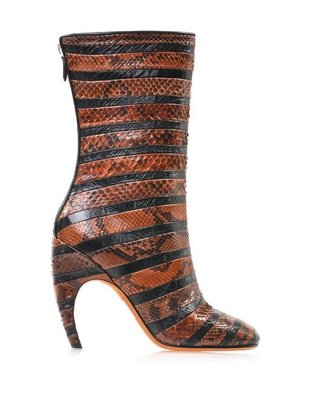 Givenchy Python and leather boots